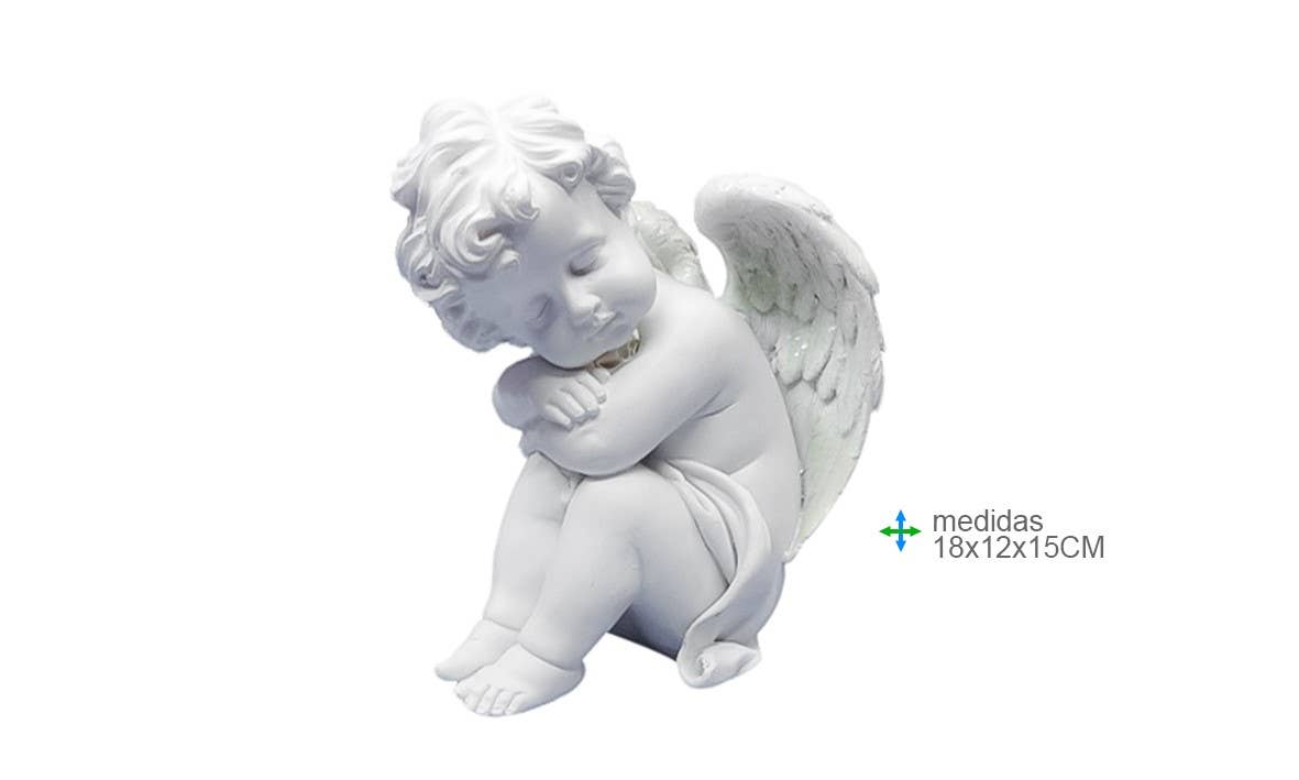 Ange en résine 11x9, 5x14cm (2 pièces)