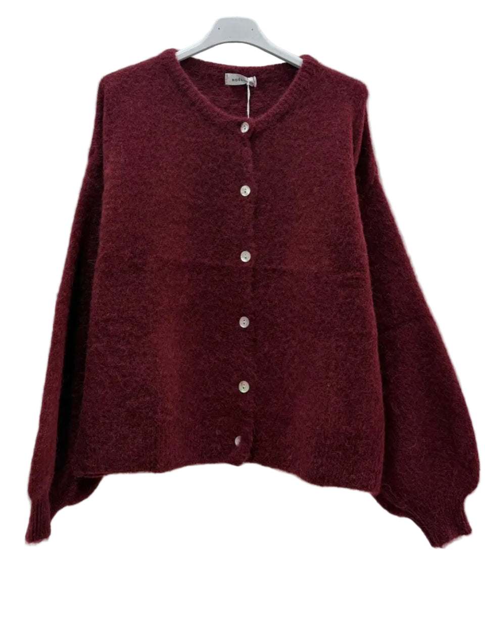 Gilet en Alpaga superfine & Laine Bordeaux