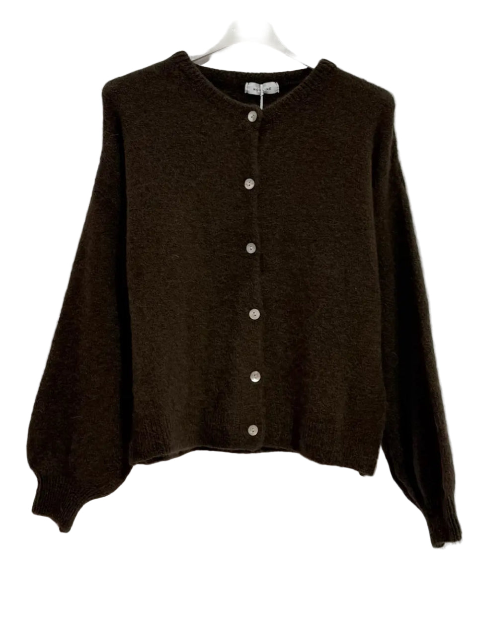 Gilet en Alpaga superfine & Laine Chocolat