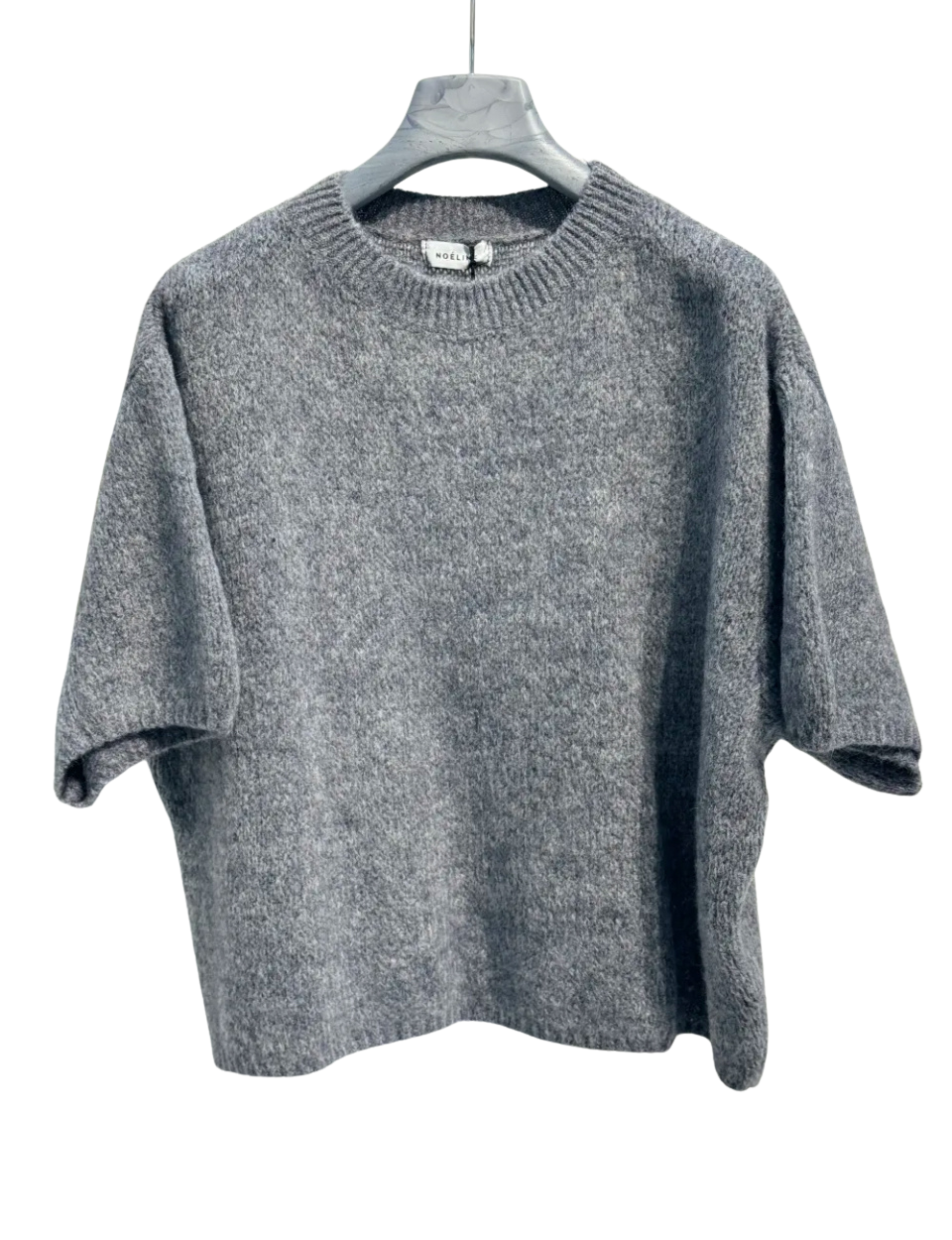 Pull en Kid Mohair & Laine Gris