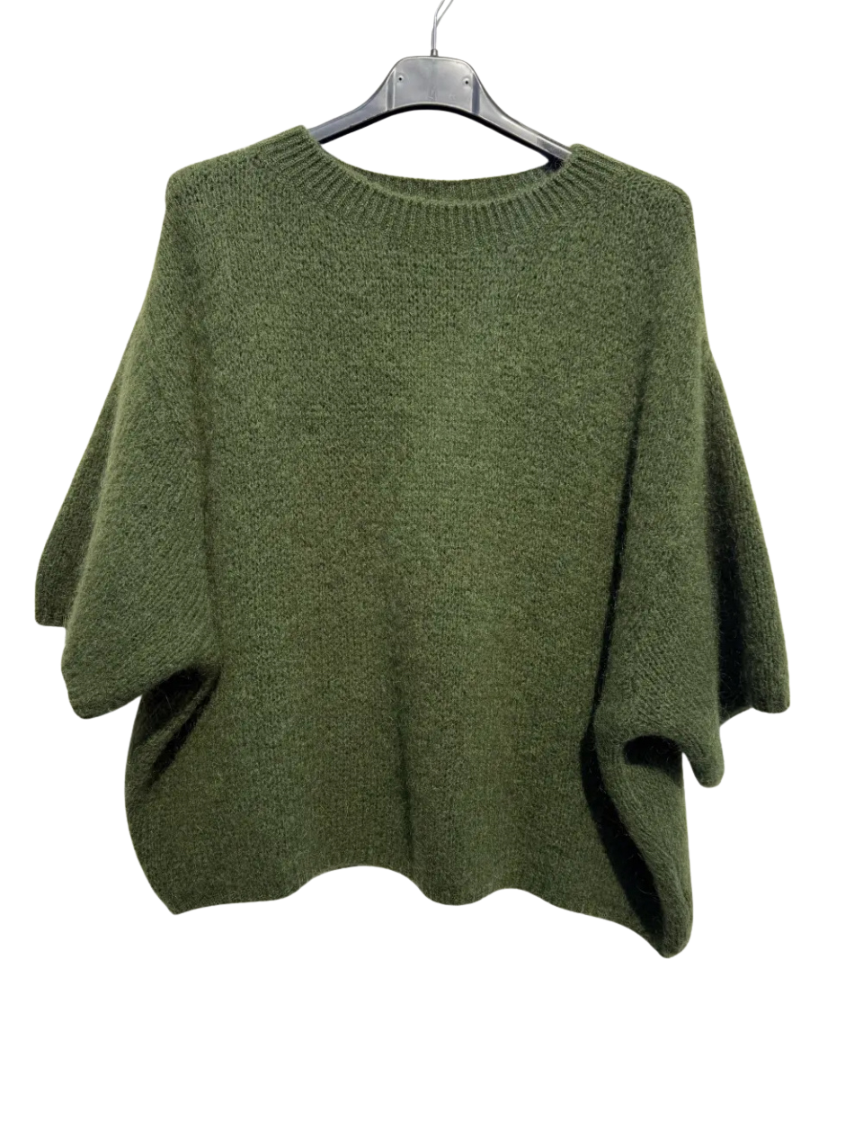 Pull Kid Mohair & Laine Kaki