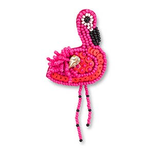 Broche Flamant rose