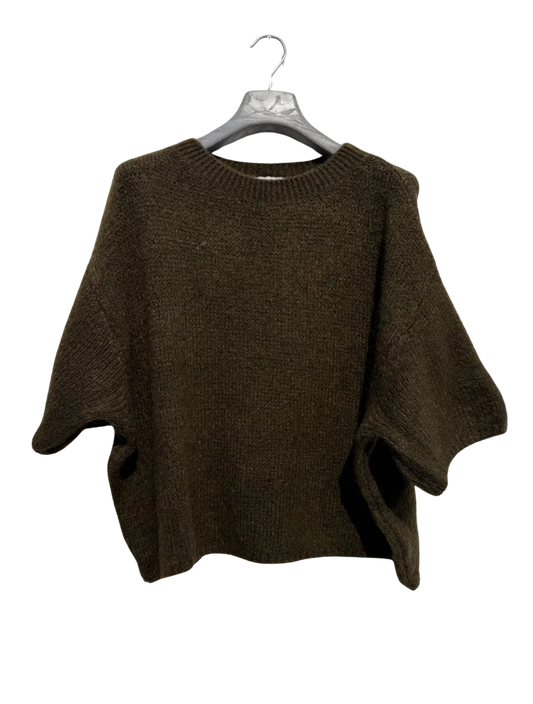 Pull en Kid Mohair & Laine Chocolat