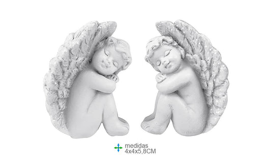 Ange en résine 4x4x5, 8 cm (6 pièces)