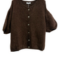 Gilet en Kid Mohair & Laine Chocolat