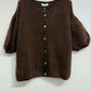 Gilet en Kid Mohair & Laine Chocolat