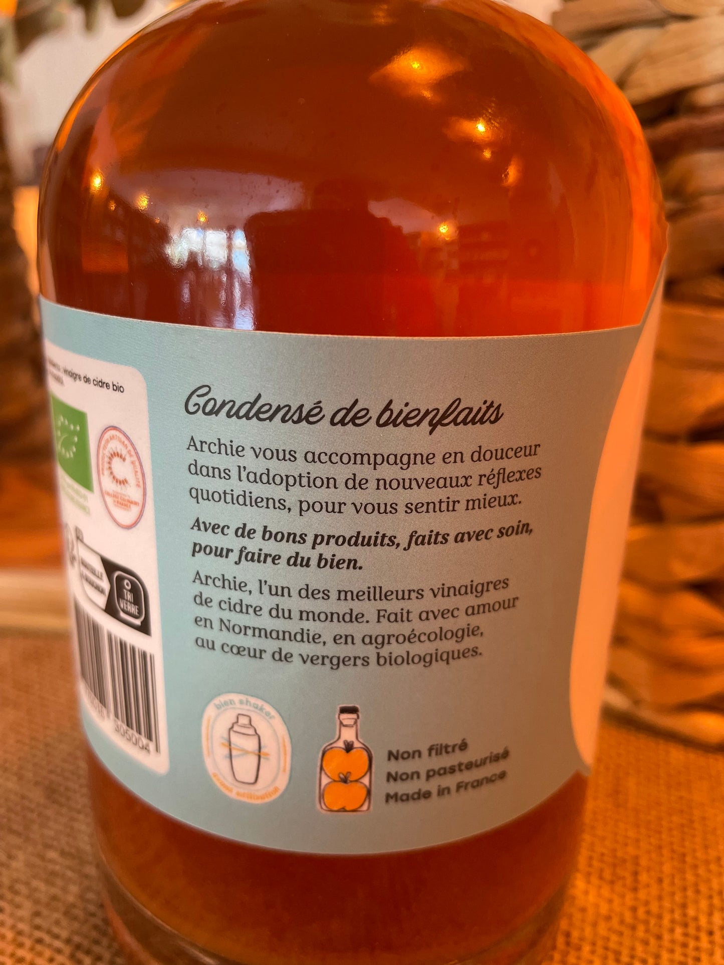 Vinaigre de cidre biologique - archie