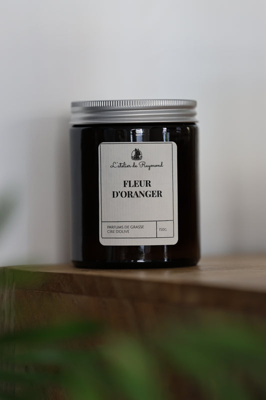 Bougie Fleur d'oranger fabriquée à  Grasse