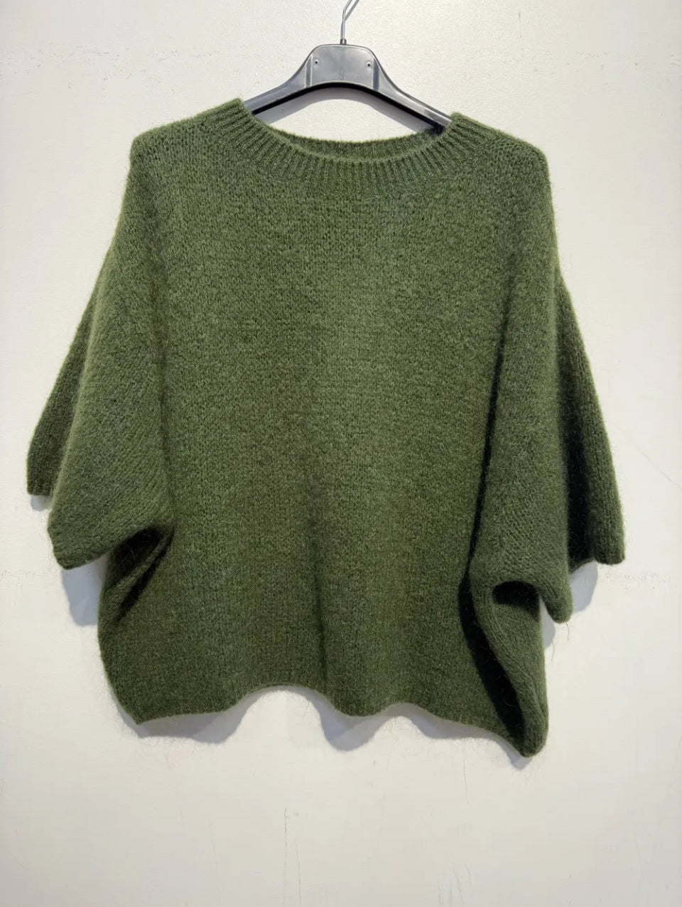 Pull Kid Mohair & Laine Kaki