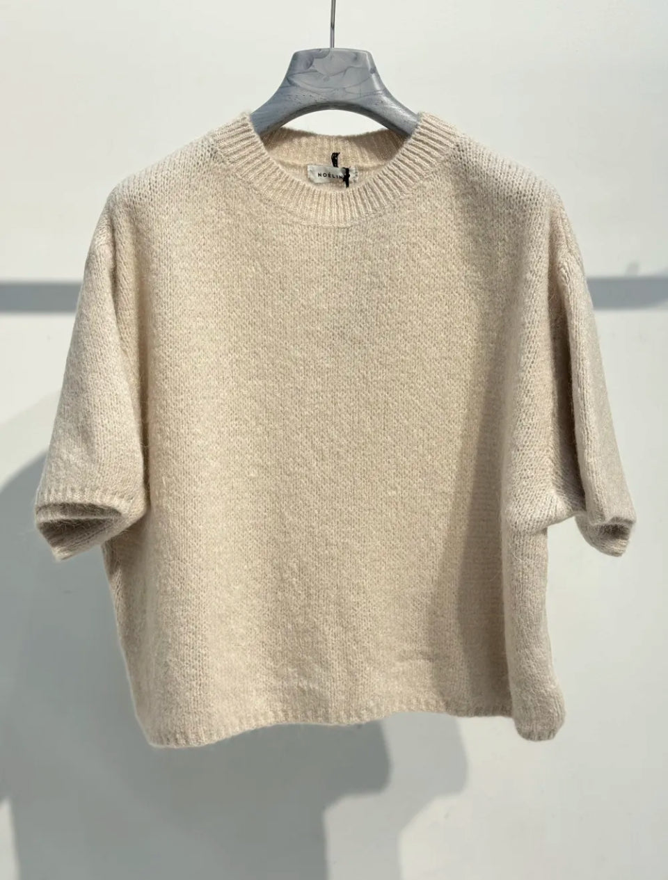 Pull en Kid Mohair & laine Beige