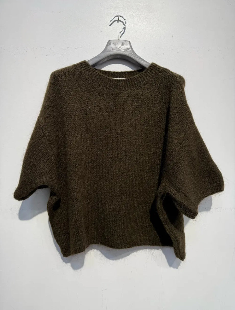 Pull en Kid Mohair & Laine Chocolat