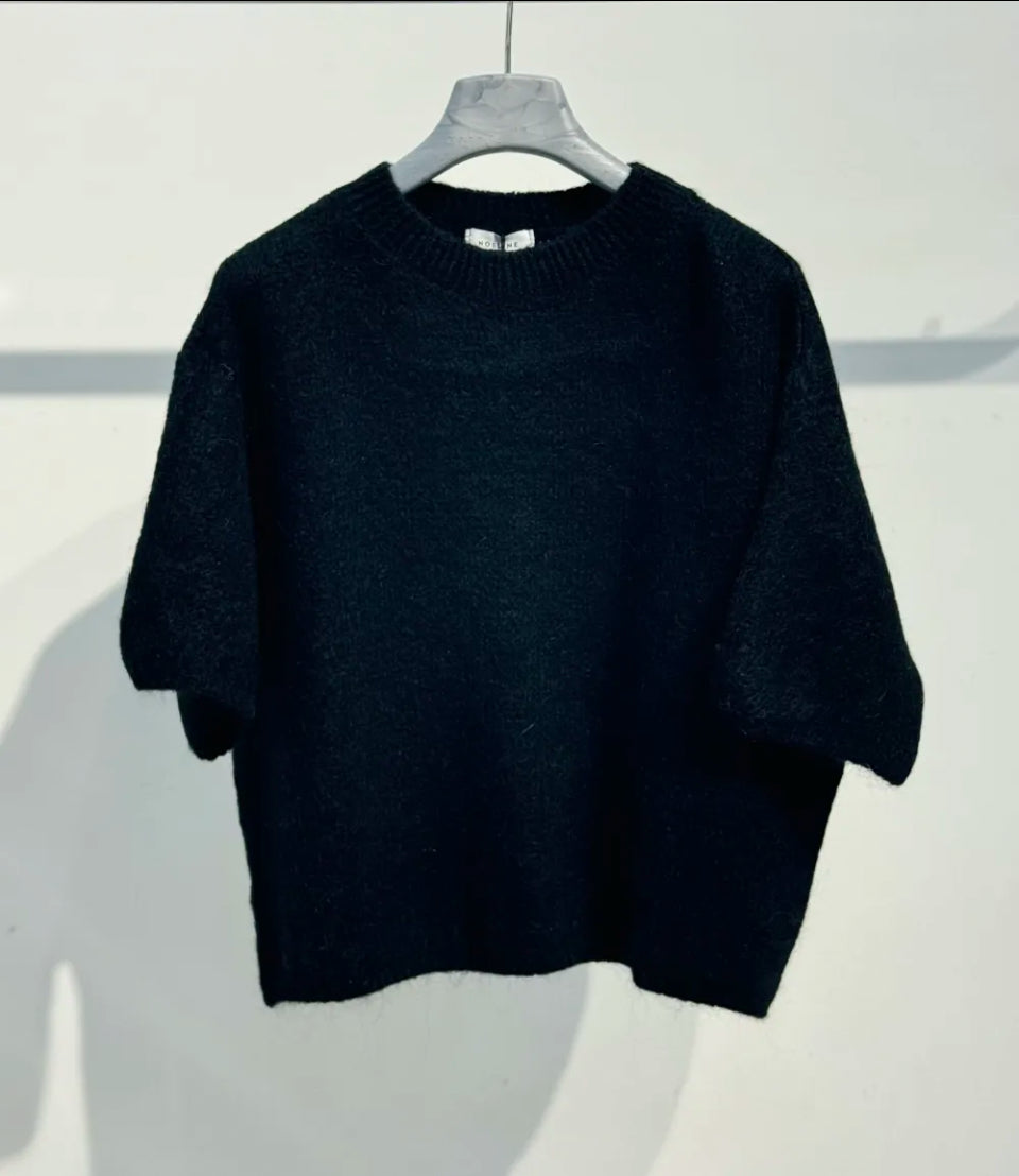 Pull en Kid Mohair & Laine noir
