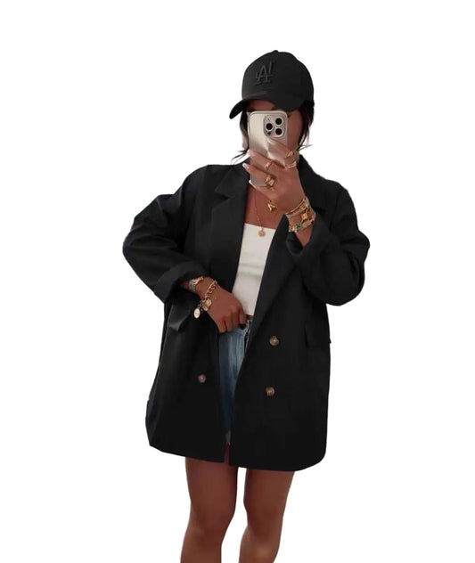 Blazer oversize noir