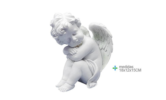 Ange en résine 11x9, 5x14cm (2 pièces)