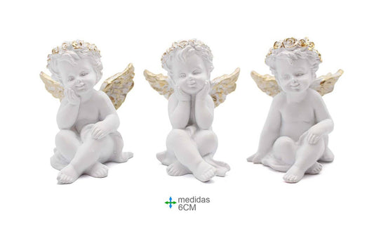 Ange en résine 6 cm (3 pièces)