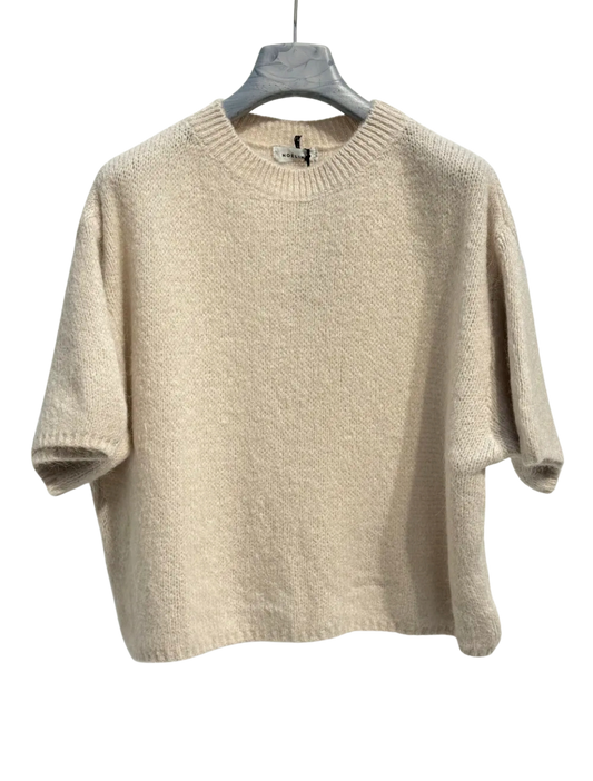 Pull en Kid Mohair & laine Beige